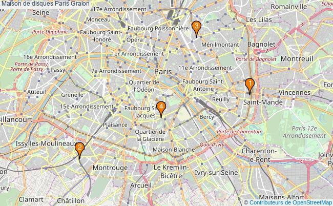 plan Maison de disques Paris Associations maison de disques Paris : 4 associations
