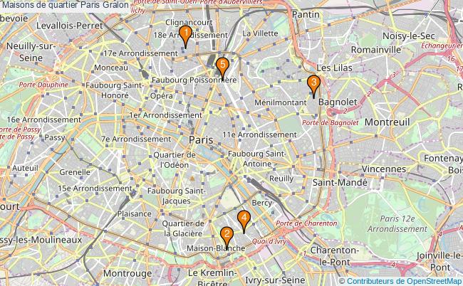 plan Maisons de quartier Paris Associations maisons de quartier Paris : 6 associations