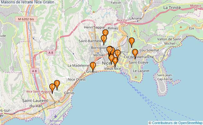 plan Maisons de retraite Nice Associations maisons de retraite Nice : 18 associations