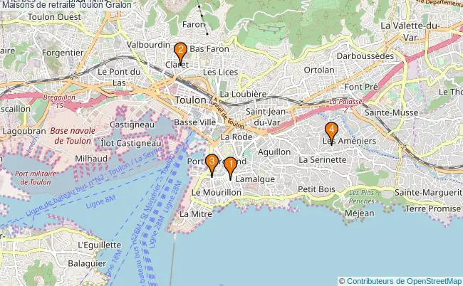 plan Maisons de retraite Toulon Associations maisons de retraite Toulon : 4 associations