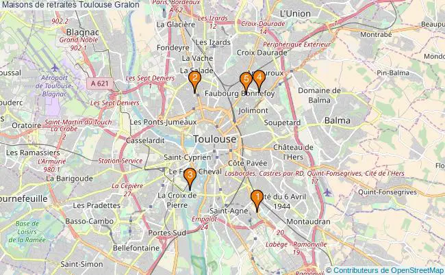 plan Maisons de retraites Toulouse Associations maisons de retraites Toulouse : 5 associations