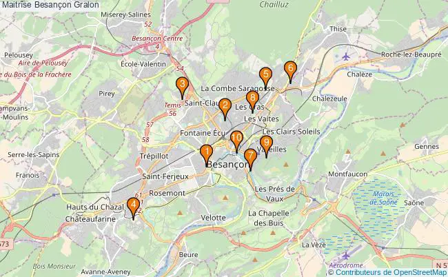 plan Maitrîse Besançon Associations maitrîse Besançon : 7 associations