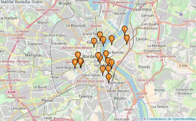 plan Maitrîse Bordeaux Associations maitrîse Bordeaux : 16 associations