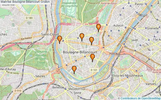 plan Maitrîse Boulogne-Billancourt Associations maitrîse Boulogne-Billancourt : 7 associations