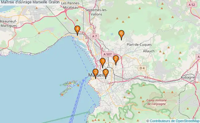 plan Maîtrise d'ouvrage Marseille Associations maîtrise d'ouvrage Marseille : 7 associations