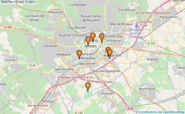 plan Maitrîse Nîmes Associations maitrîse Nîmes : 7 associations