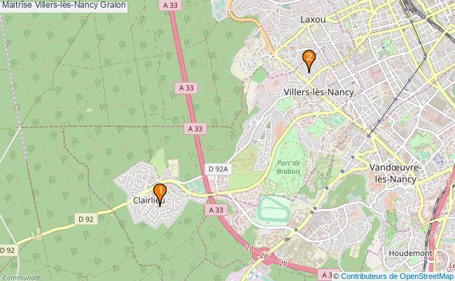plan Maitrîse Villers-lès-Nancy Associations maitrîse Villers-lès-Nancy : 2 associations