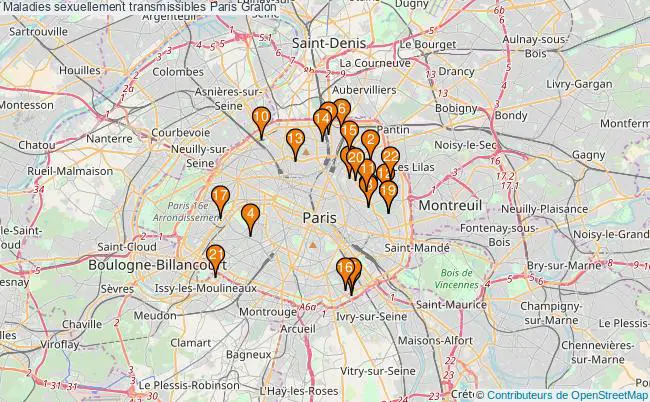 plan Maladies sexuellement transmissibles Paris Associations maladies sexuellement transmissibles Paris : 28 associations