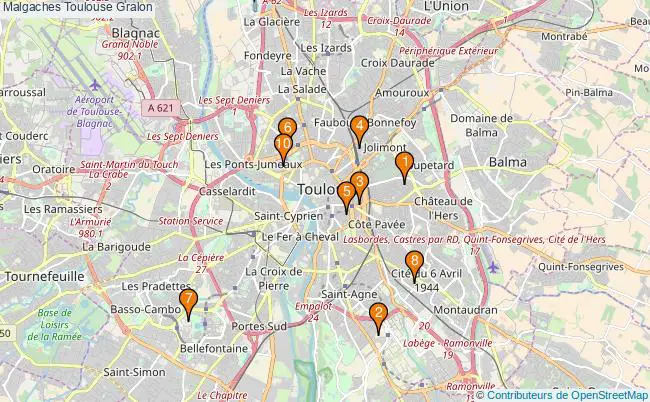 plan Malgaches Toulouse Associations malgaches Toulouse : 10 associations