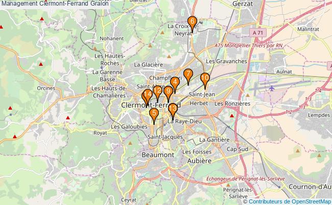 plan Management Clermont-Ferrand Associations Management Clermont-Ferrand : 15 associations