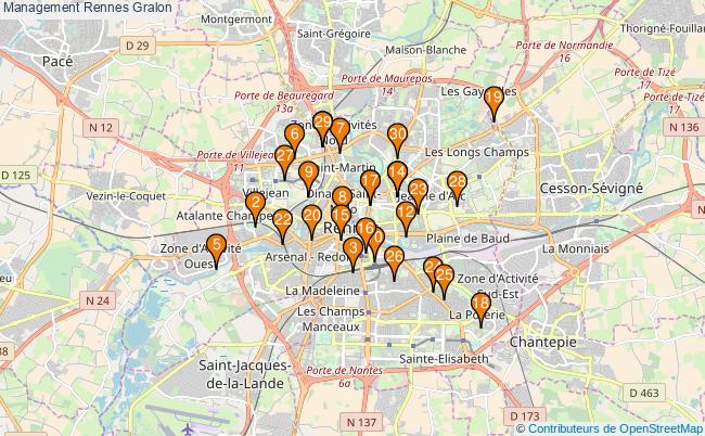plan Management Rennes Associations Management Rennes : 46 associations