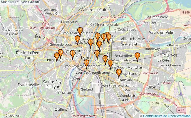 plan Mandataire Lyon Associations mandataire Lyon : 147 associations