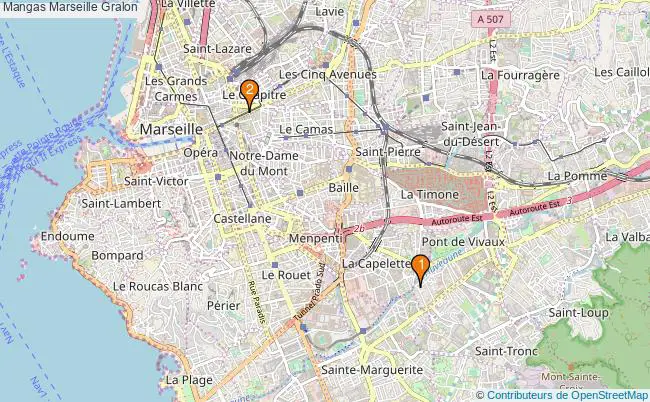 plan Mangas Marseille Associations mangas Marseille : 2 associations