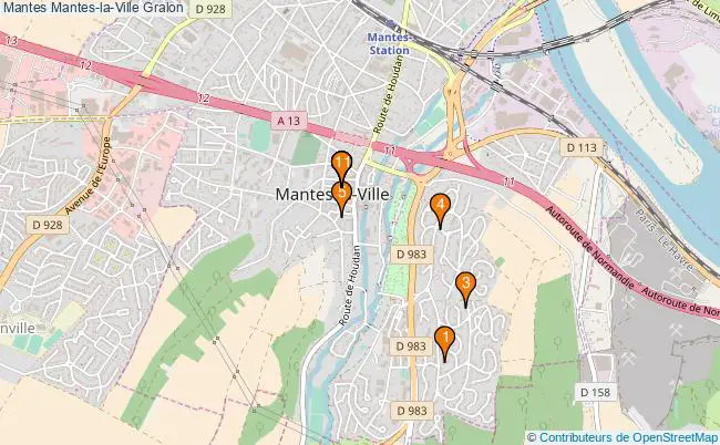 plan Mantes Mantes-la-Ville Associations Mantes Mantes-la-Ville : 11 associations