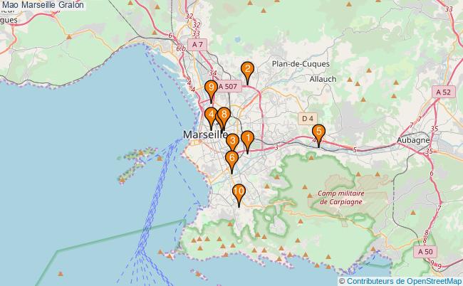 plan Mao Marseille Associations Mao Marseille : 13 associations
