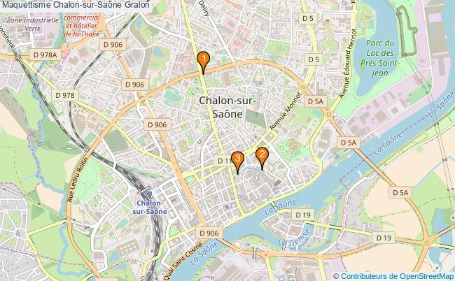 plan Maquettisme Chalon-sur-Saône Associations maquettisme Chalon-sur-Saône : 3 associations