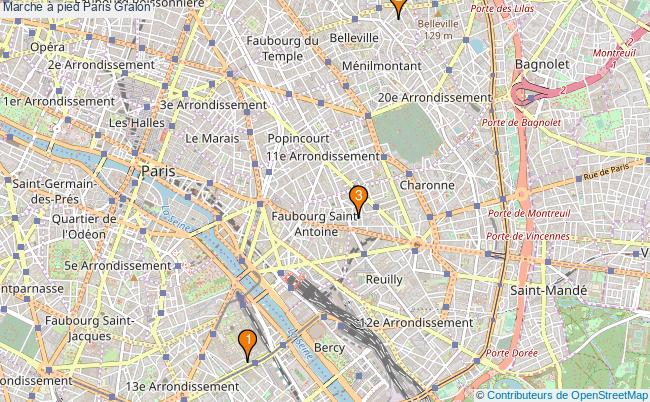 plan Marche à pied Paris Associations marche à pied Paris : 4 associations
