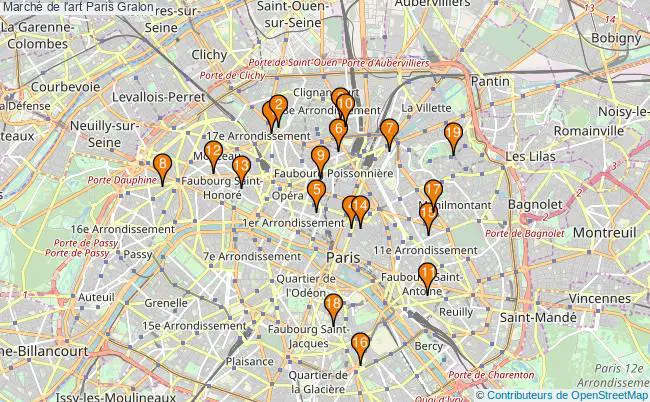 plan Marché de l'art Paris Associations marché de l'art Paris : 24 associations