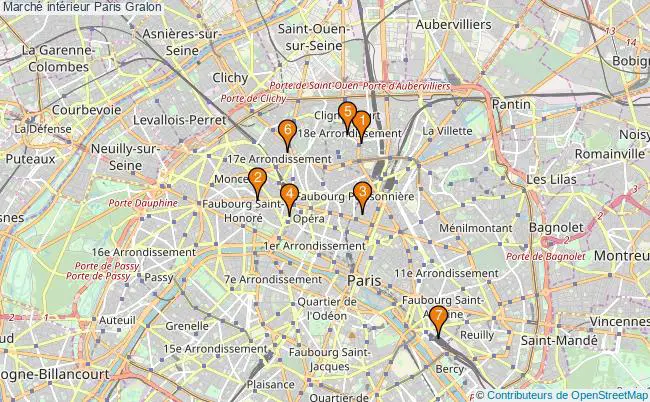 plan Marché intérieur Paris Associations marché intérieur Paris : 6 associations