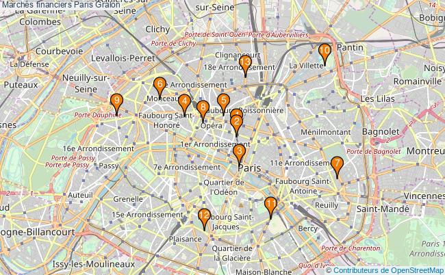 plan Marchés financiers Paris Associations marchés financiers Paris : 15 associations