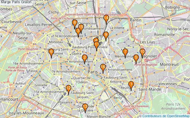 plan Marge Paris Associations Marge Paris : 22 associations