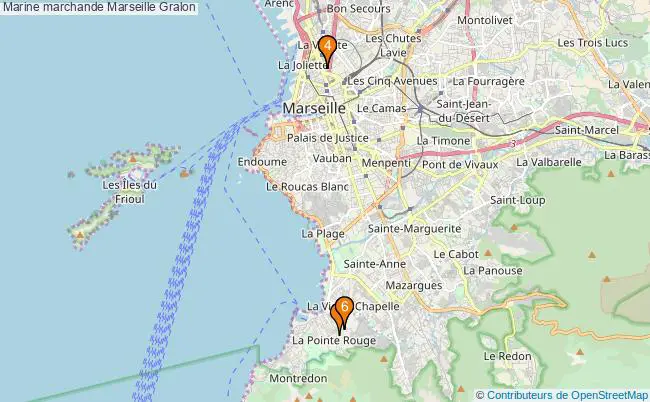 plan Marine marchande Marseille Associations Marine marchande Marseille : 6 associations