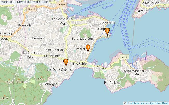 plan Marines La Seyne-sur-Mer Associations Marines La Seyne-sur-Mer : 3 associations