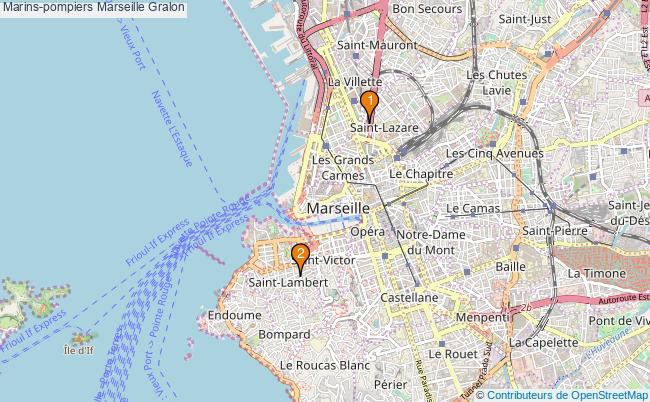 plan Marins-pompiers Marseille Associations marins-pompiers Marseille : 2 associations