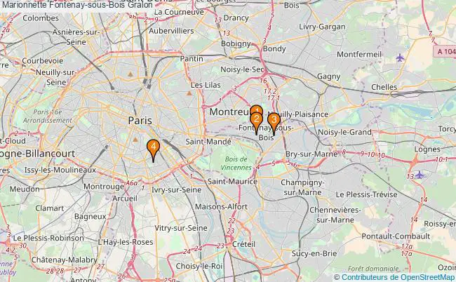 plan Marionnette Fontenay-sous-Bois Associations marionnette Fontenay-sous-Bois : 3 associations