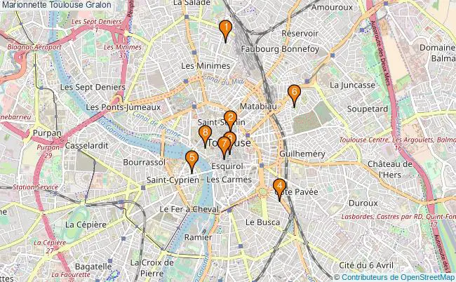 plan Marionnette Toulouse Associations marionnette Toulouse : 11 associations