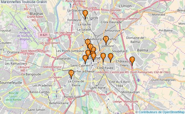 plan Marionnettes Toulouse Associations marionnettes Toulouse : 15 associations