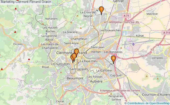 plan Marketing Clermont-Ferrand Associations marketing Clermont-Ferrand : 6 associations