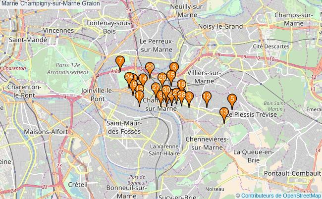 plan Marne Champigny-sur-Marne Associations Marne Champigny-sur-Marne : 43 associations