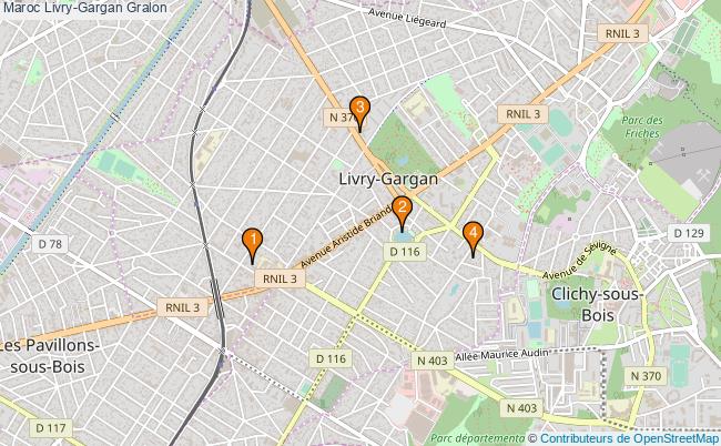 plan Maroc Livry-Gargan Associations Maroc Livry-Gargan : 4 associations