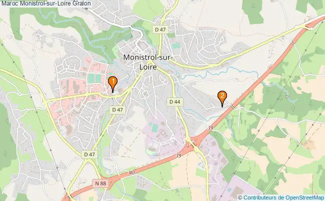 plan Maroc Monistrol-sur-Loire Associations Maroc Monistrol-sur-Loire : 3 associations