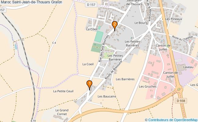 plan Maroc Saint-Jean-de-Thouars Associations Maroc Saint-Jean-de-Thouars : 2 associations