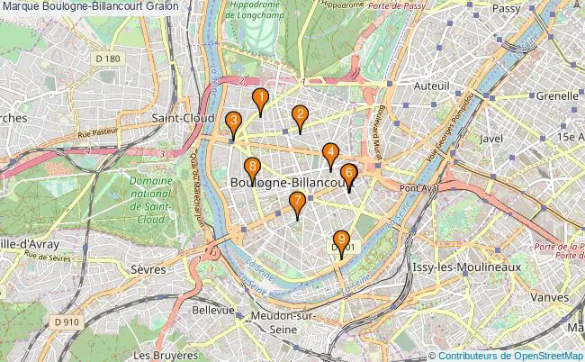 plan Marque Boulogne-Billancourt Associations Marque Boulogne-Billancourt : 10 associations