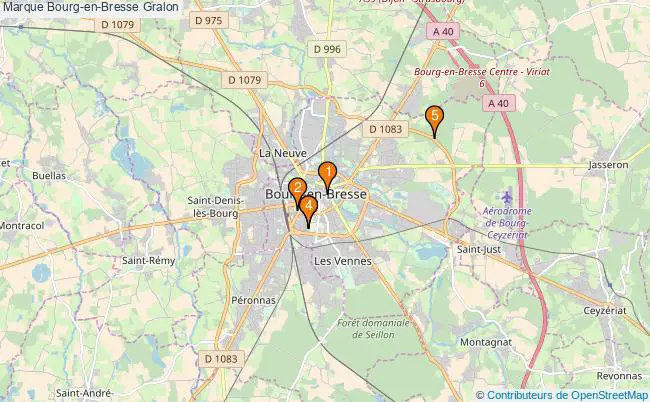 plan Marque Bourg-en-Bresse Associations Marque Bourg-en-Bresse : 5 associations
