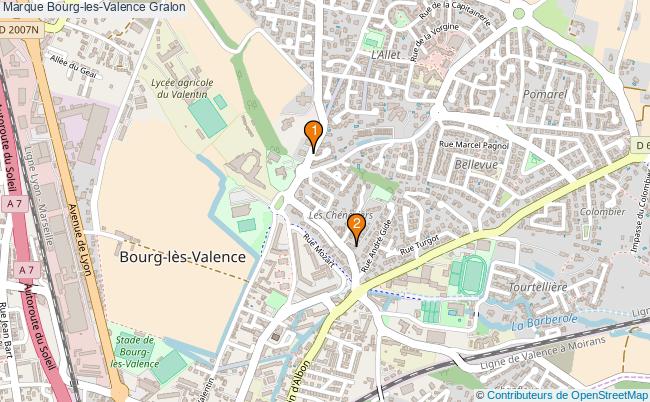plan Marque Bourg-les-Valence Associations Marque Bourg-les-Valence : 3 associations