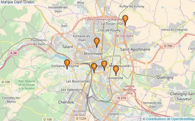 plan Marque Dijon Associations Marque Dijon : 7 associations
