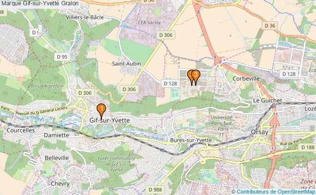 plan Marque Gif-sur-Yvette Associations Marque Gif-sur-Yvette : 3 associations