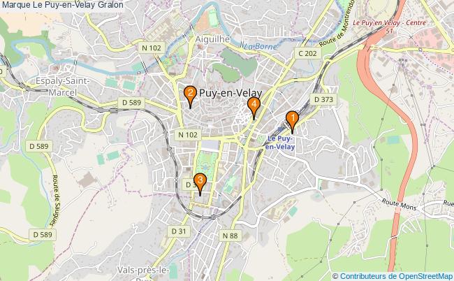 plan Marque Le Puy-en-Velay Associations Marque Le Puy-en-Velay : 5 associations