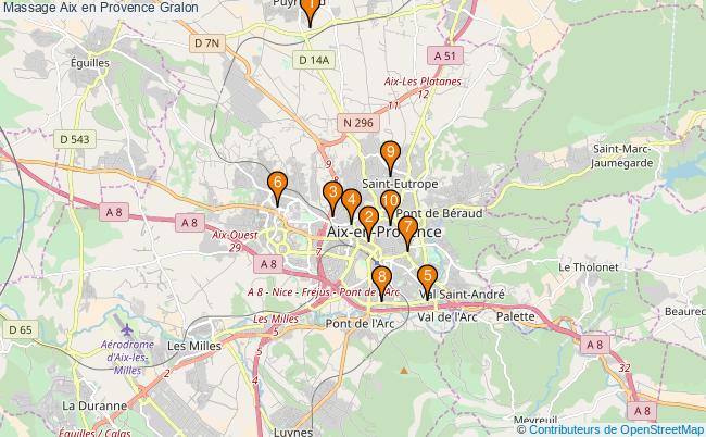 plan Massage Aix en Provence Associations massage Aix en Provence : 11 associations
