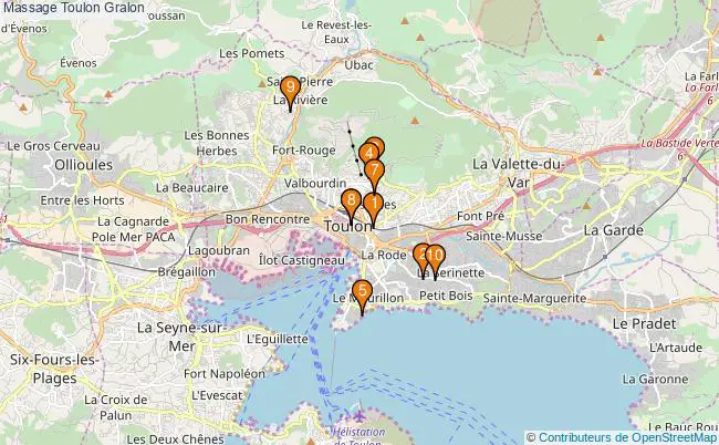 plan Massage Toulon Associations massage Toulon : 11 associations