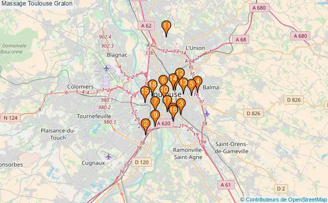 plan Massage Toulouse Associations massage Toulouse : 23 associations