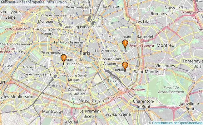 plan Masseur-kinésithérapeute Paris Associations masseur-kinésithérapeute Paris : 3 associations