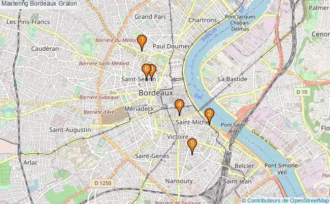 plan Mastering Bordeaux Associations mastering Bordeaux : 8 associations