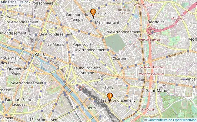 plan Mât Paris Associations mât Paris : 2 associations