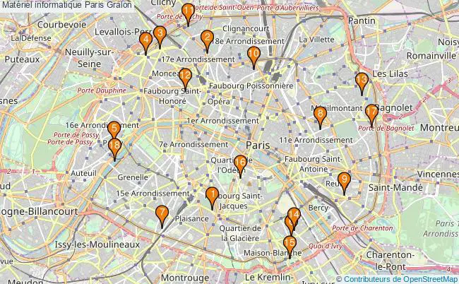 plan Matériel informatique Paris Associations matériel informatique Paris : 25 associations