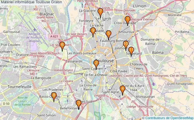 plan Matériel informatique Toulouse Associations matériel informatique Toulouse : 11 associations